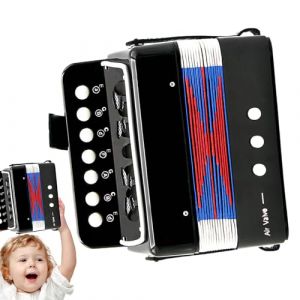 Jouet Accord&eacute;on Pour &ndash; Instrument De Musique Portable &Agrave; 7 Touches | Mini Accord&eacute;on ABS Pour | Coordination &OElig;il-main &Eacute;ducative, L&eacute;ger, Facile &Agrave; Transporter, Cadeau D'anniversaire Pours (cuiminzhi, neuf)