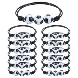 15 Pièces Football Bracelets Amitié Football Anniversaire Garcon Sport Cordon Tressé Bracelet RéglablevCosplay Accessoires Poignet Harnais pour Hommes Bijoux Homme Simple (HengShuiHunBengShangMaoYouXianGongSi, neuf)