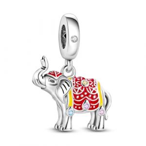 Breloques animaux mignons Pendentif breloques en argent sterling 925 pour bracelet Breloques ours Pour femme Bijoux Cadeau (&Eacute;l&eacute;phant indien Bead Charms) (Orstarry, neuf)