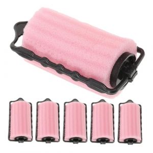Healeved Lot de 6 Bigoudis en &Eacute;ponge Douce Grand Format 4 Cm pour Cheveux Longs, Bigoudis Auto-agrippants sans Chaleur, Boucles Naturelles pour Femmes, Usage Nuit et Coiffure Quotidienne (Accompany JY, neuf)