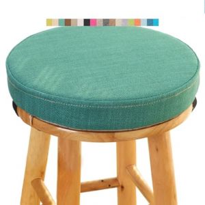Coussin de Tabouret Ronde - Galette de Chaise Ronde Confortable - 30/35/40/45/50cm - Coussin de Chaise pour Salle &agrave; Manger, Cuisine, Bureau, Bar, Jardin, Int&eacute;rieur/Ext&eacute;rieur(A18,35x8CM/13.8x3inch) (Fengzi Comprehensive, neuf)
