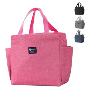 Aiuuee Sac Isotherme Repas Femme 9 L, Petit Glaciere Souple Isotherme Etanche, Sac Lunch Box Isothermes, Portable Glaciere Repas Sac Pique Nique &Eacute;cole Bureau (Rose) (WELLBINGDIJSID LIMITED, neuf)