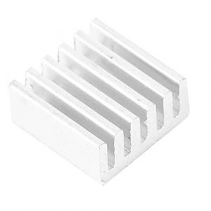 100pcs radiateur de dissipateur de Chaleur en Aluminium, 9x4x9mm Transistor en Alliage d'aluminium Petit dissipateur de Chaleur électronique, avec adhésif pour Carte amplificateur PCB IC (Maorme-EU, neuf)