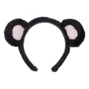 FIXOSHEE Bandeau pour Cheveux Oreilles D'ours Fille Adorable Taille Unique Noir et Rose pour F&ecirc;te Cosplay D&eacute;guisement Accessoire Coiffure (Jiingsq, neuf)