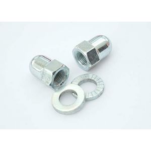acelo 2 écrous à chape M9 x 1 – SW15 x L21,5 + 2 disques pour dynamo moyeu Shimano Nexus & frein à rouleau roue avant (acelo - lifestyle - mobility, neuf)