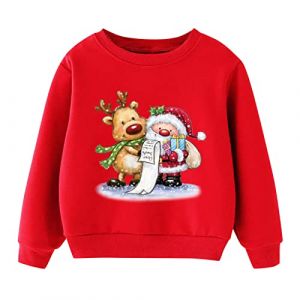 Allbestop Pull Noel Enfant Cardigan À Capuche,Jogging pour Les Enfants Cadeau Ado Garçon 14 Ans Cardigan Fille 6 Ans Doudoune sans Manche Enfant Sweater Enfant Vêtements Bebe Fille 18-2(b-S,4-5 Ans) (WULOFA, neuf)