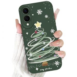 Vxinvnoi No&euml;l Coque pour Samsung Galaxy S25 Edge 5G, Etui Vert Silicone avec Collection Noel Dessin Anim&eacute; Sapin de No&euml;l Motif Housse, Antichoc TPU Souple Bumper Case pour Samsung S25 Edge 5G 6,7", 01 (FORSALOR TRADING, neuf)