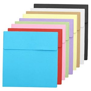 TEHAUX Lot De 100 Enveloppes Carrées Kraft 10x10 Cm, Enveloppes Vierges Pour Cartes D’invitation, Lettres Et Espèces, Papier Kraft Résistant Usage Quotidien (Leif Gao, neuf)
