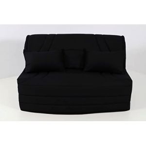 Hévéa Sélection Housse BZ 140x190 matelassée Noir XL (pour Matelas de 14 à 15 cm) (Hévéa Sélection, neuf)