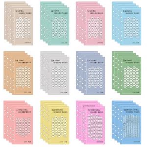 Classeur Budget Défis Économie Argent (lot de 24), Fiche pour Enveloppe Budget Défis Budget pour Pochette Plastique A6 Papier de Recharges pour Budget Planner Cahier Budget avec 6 Trous (QK-Jing, neuf)