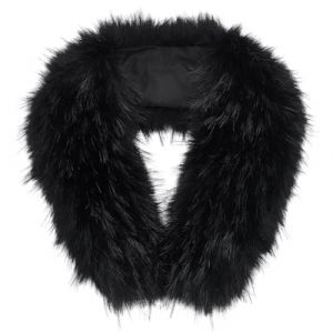 BENECREAT Col en Fausse Fourrure Noire Col de Remplacement en Fausse Fourrure pour Capuche Manteau Pull Veste Couture Artisanat D&eacute;coration 75x13x2cm (BENECREAT FR BOUTIQUE, neuf)