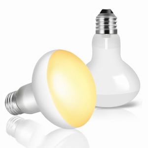 Caldarax Lot de 2 Ampoule Chauffante Reptile 75W, AC 220V Basking Spot R80 Ampoule UVA E27 Lampe Chauffante Terrarium pour Reptiles et Amphibiens, Tortue, L&eacute;zard, Serpent (QingLongDian, neuf)