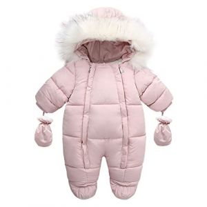 MOVAWAKY Combinaison De Neige B&eacute;B&eacute; Fille,Manteau Manche Longue Enfant V&ecirc;Tements D'Ext&eacute;Rieur Chauds pour l'hiver Combinaison De Ski Fille Combinaison Ours Grenouill&egrave;Re en Polaire pour B&eacute;B&eacute; | | (MOVAWAKY, neuf)
