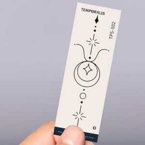 Faux Tatouage SIGNE ASTROLOGIQUE - Temporalis® | Tatouage Ephemere Femme et Homme – Cosmétique Certifié UE, Encre Vegan & Waterproof – Dure 1 à 2 semaines [ Tattoo Taureau – S-Long ] (Euro Crafted, neuf)