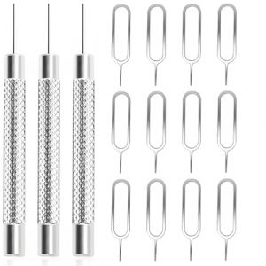 15 Pièces Epingle d'ejection de Carte SIM, Outil de Retrait de Carte SIM, SIM Card Ejector, Plateau de Carte SIM Pin Ejection, pour Ouvrir et Éjecter la Carte SIM Broche d'éjection (XIANXIAN LI, neuf)