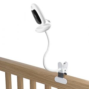 HOLACA Support pour babyphone avec caméra - Capteur de température portable - Vision nocturne - 2,4 GHz - Support flexible compatible avec BOIFUN VB610 (support à clip) (DWRUK, neuf)