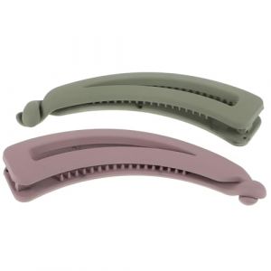 VANZACK 2 Pi&egrave;ces Pinces &Agrave; Cheveux Banane &Eacute;l&eacute;gantes Pour Femmes Pinces &Agrave; Cheveux Banane En Plastique Pinces Banane Dame Pinces &Agrave; Queue De Cheval Pinces &Agrave; Cheveux Femmes Accessoires De (Theo Lian, neuf)