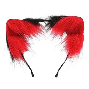 Watreketal Serre Tete,Serre-tête oreilles de renard Cosplay Femme Étudiants Carnavals Personnage Anime Serre-tête Oreille de Chat Serre-tête Peluche Cerceau de Cheveux de Noël (Xuanlang Trading, neuf)
