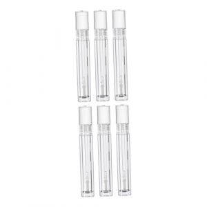 CIYODO 6 pi&egrave;ces Tubes &agrave; Gloss &agrave; L&egrave;vres Vides Rechargeables Transparent avec Bouchons Caoutchouc Conteneurs DIY pour Soin des L&egrave;vres et Maquillage Portable (ChanghaiWall, neuf)