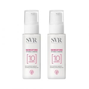 Sensifine Hydra-Cr&egrave;me &ndash; Cr&egrave;me Hydratante & Apaisante &ndash; Peaux Sensibles, Intol&eacute;rantes, Polyallergiques &ndash; 10 Ingr&eacute;dients &ndash; Sans Parfum &ndash; Texture Gel-&ndash; Visage & Cou &ndash; Lot de 2x40ml (WEB-MARKET, neuf)