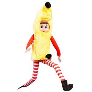 SPARKLERS CLUB Pack Lutin Farceur de Noël Garçon + Déguisement Banane pour Lutin ? Costume Original Enfant Vert & Rouge avec Accessoires ? Idéal Fêtes, Spectacles & Noël (SPARKLERS CLUB, neuf)