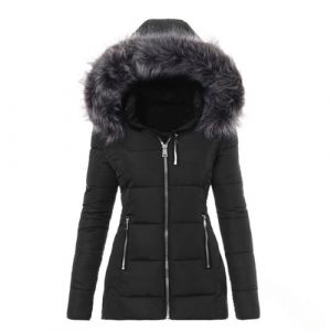 Doudoune Femme Hiver Chaude Chaud Chic Randonn&eacute;e Manteau Long Blouson Mi Saison Manteau Matelass&eacute;e Capuche Vetement Hiver Veste Femme Chic Noir M (MOKBAY, neuf)