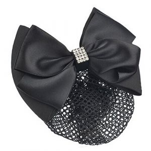 Le filet des papillons, le filet des cheveux, Pince à cheveux en filet, Barrette, filet à cheveux, épingle à cheveux for dames, barrette à nœud papillon, pince à cheveux, filet Snood, noir (DXHRY, neuf)