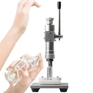 Machine à Sertir Les Bouteilles De Parfum De Bureau, Outil De Sertissage RéGlable Pour Bouteilles De Parfum, Machine à Sertir Les Parfums, Machine à Sceller Les Parfums,18mm (QFGain®, neuf)