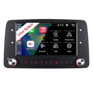 Autoradio pour Fiat Panda 2003-2012 avec Wireless Carplay Android Auto sans Fil Mirror Link,Auto Radio Con Schermo HiFi Bluetooth RDS/FM+CANBUS (YZK-Store, neuf)