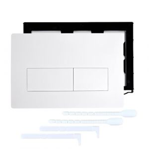 1 Pièce Applicable à Plaque Geberit Réservoir d'eau,Plaque de Déclenchement Geberit,Compatible Plaque de Commande wc Suspendu,Panneau de Réservoir d'eau Caché,Accessoires de Salle de Bain(Blanc) (Yaanipa OU, neuf)