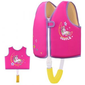 Gilet de Natation OSHYLE pour Enfants Gilet Flottant pour Tout-Petits avec Sangle de sécurité Aide à la flottabilité (M-Unicorn, L(6-9)) (JshengTech, neuf)