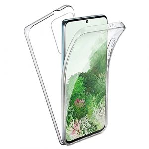 TBOC Coque pour Samsung Galaxy S20 Ultra [6.9"] - Housse [Transparent] Complète [Silicone TPU] Full Body [360 Degrés] Intégral Protection Avant Arrière Portable Etui Anti Choc Rayures (THE BIG OUTLET COMPANY, neuf)