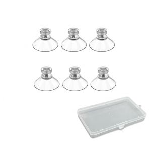 Ventouse Filetée Ventouses avec Filetage, 6pcs Ventouse a Visser Avec Filetage M4 Ventouses de Fixation, Ventouses en Plastique Ventouse a Visser pour Suspension Salle de Bain Cuisine Fenêtre Camping (YiXuTag Store, neuf)