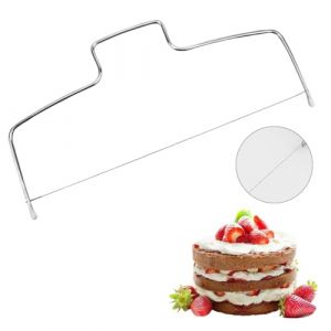 SGERUFZ 1 pi&egrave;ce couteau &agrave; g&acirc;teau en acier inoxydable, coupe-g&acirc;teau ondul&eacute;, d&eacute;coupe-g&acirc;teau, tranche-g&acirc;teau, fil de coupe pour g&acirc;teau (BeanyBeng, neuf)