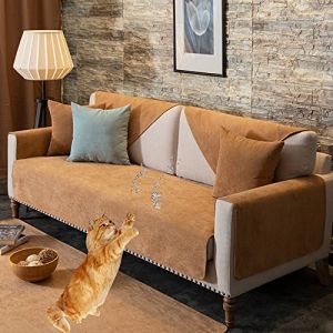 WYJHNLBEDC Protege Canape Impermeable, Housse Canap&eacute; Imperm&eacute;Able, Protection Canap&eacute; Chat Chien d'angle/3 Places/2 Places Convertible/Fauteuil Relax 1 Place/Bz 140/Clic Clac (110x240cm/1 pi&egrave;ce) (Absolutely perfect, neuf)