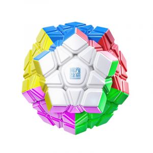 Bukefuno Moyu Meilong Megaminx M V2 3x3 Magic Cube MFJS Puzzle Magn&eacute;tique MEILONG Megaminx Magn&eacute;tique V2 2024 Cube de vitesse sans autocollant (Bukefuno Cuber fr, neuf)