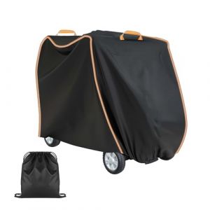 Housse imperméable pour scooter à mobilité réduite, Oxford 420D protection UV pour scooter électrique avec bande coupe-vent pour la plupart des scooters à mobilité réduite (2XL 175x119x63cm) (divinge, neuf)