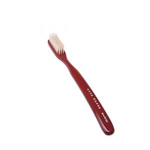 Acca Kappa Brosse &agrave; dents vintage en nylon rigide Rouge (Feinschliff Shaving & More, neuf)