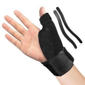 R&eacute;versible Attelle Pouce Droit & Gauche Main,R&eacute;glable Attelle Doigt,Pouce Fixe et Support du Poignet,pour Entorse de l'articulation du Pouce,Tenosynovitis du Pouce,Respirant,L&eacute;g&egrave;re et Stable (zhuojiamu, neuf)