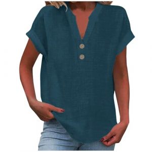 Tee Shirt, Tee Shirt Manche Longue Noel, Chemisier pour, Tops Noirs pour Les, Crop Top, Chemises en Lin, Mesdames Tops, Haut doré, Chemise en Lin Noir, Haut de fête, Crop Top (wumingzhibei, neuf)