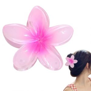 Pince à cheveux hawaïenne en forme de fleur hawaïenne | Forte tenue antidérapante Accessoires de coiffure pour voyage, plage, vacances, festival d'été (LiuyufenG, neuf)