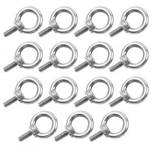 Sgehai 15 Boulons &agrave; &OElig;illet M5, Acier Inoxydable 304, T&ecirc;te en &OElig;il de B&oelig;uf, Pour Suspension et Fixation (wodungood, neuf)