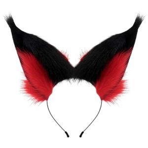 Serre Tete Oreille De Chat, Bandeau Oreille de Chat Loup Renard, Bandeau en Peluche Cosplay, Anime Cosplay Déguisement Pour Enfants Adultes Halloween, Fête de Noël, Jeux De Rôle Animés (Surakey, neuf)