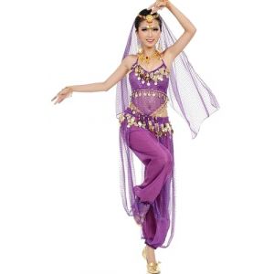 Astage Femme Sportswear Danse Wears Halter Top Harem Pantalon Sarouel Vêtements Violet (Dance voice, neuf)