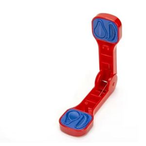 Set : moule &agrave; p&acirc;te &agrave; truite 2 en 1 en forme de larve d'abeille r&eacute;aliste et en forme de goutte, moule &agrave; app&acirc;t, jaune, vert ou rouge + autocollant Petri Heil! (rouge) (STMK-Trade, neuf)