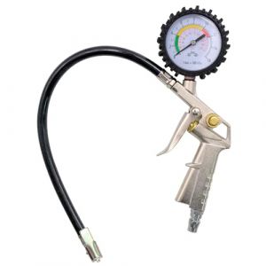 Manomètre de pression des pneus, Gonfleur de pneus calibré avec manomètre, Accessoire pour compresseur d’air, 220PSI Multifonction Manomètre pour voiture, moto, camion et vélos, 0-16 bar (Duchang meiyaxin Co., Ltd, neuf)