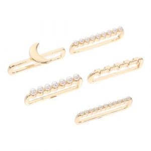 Uonlytech 5 Pièces Anneau Décoratif De Sangle Charmes De Bande Trousse Bracelets Boucles Accessoires Bling Bracelet De Montre Épingle Ceinture S'agiter Montre Bling Fermoir Golden Alliage (Vivinacy, neuf)