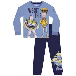 Disney Toy Story Pyjama Garcon, Pyjamas Buzz Lightyear Et Woody, Ensembles De Pyjama Gar&ccedil;on Manche Longue, Bleu 7-8 Ans (Character FR, neuf)