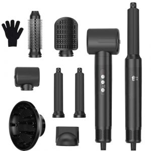 Seche Cheveux Air Styler 7 in 1, UKLISS 1400w Brosse Soufflante Ionique, Boucleur d'air Boucleur a Cheveux, Hair Styler Multifonctionnelle, Brosse Chauffante,Pour Cheveux Boucl&eacute;s, S&eacute;cher les Cheveux (GUOHUI LTD, neuf)