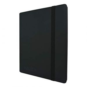 Vault X Classeur &agrave; 9 poches, 360 cartes, album Exo-Tec de qualit&eacute; sup&eacute;rieure, 20 pages &agrave; chargement lat&eacute;ral, classeur pour jeux de collection, sports, JCC (noir) (Vault X, neuf)